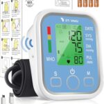 DR VAKU® BP Monitor Fully Automatic Blood Pressure Machine to Check Digital Accurate Level for Home Monitoring Device with Talking Function,Large Display + Cuff Kit Best Accurate Apparatus Measurement- White&Blue
