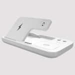 ODIO OW01 4 in 1 Qi-Certified Fast Charging Station 15W Foldable Charging Dock Compatible with iWatch Series 654321,Airpods/Pro, iPhone 12 Series, 11/11pro Max/X/XS/XR/XS Max, Apple Pencil – White