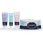 Growgether Baby Travel Skin Care Essentials Kit | Newborn Baby Gift Set with Baby Wipes (5 wipe), Diaper Rash Cream (10g), Baby Lotion (20ml) & Baby Wash Shampoo (20ml) | Travel Pack of 4 Combo for Babies
