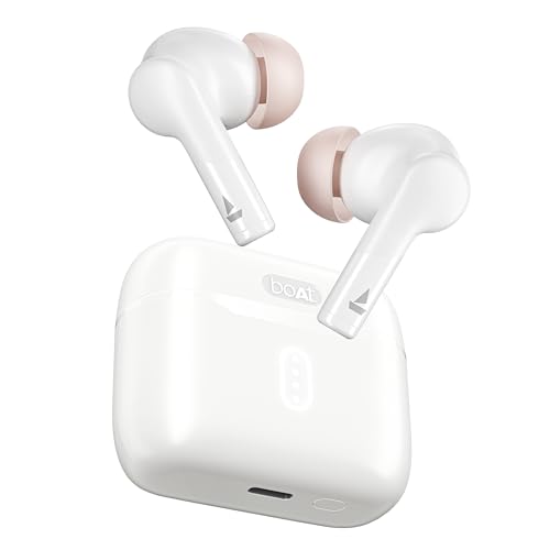 boAt Airdopes 141 Gen 2, 4 Mics ENx Tech, 48 Hrs Playback, Free Music Streaming, Fast Charge, Low Latency, IPX4, v5.4 Bluetooth Earbuds, TWS Ear Buds Wireless Earphones with mic (Active White)