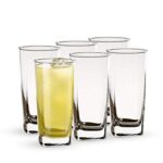 Ocean Plaza Glass Tumbler 320Ml – Set Of 6 For Kitchen|Water|Hot & Cold Drinks|Juice|Cocktail|Milkshake|Smoothie|Ideal For Home|Party|Restaurant|Gifting|Special Occasions – Transparent
