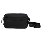 F Gear Paris Black 3L Crossbody Sling Bag | Soft-Touch Premium Fabric, 1 Compartment Design, 2 Pockets, Lightweight, Ideal for Work, College, Daily Commute & Travel