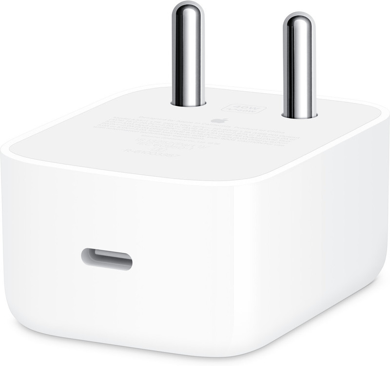Apple 40 W Quick Charge 3 A Single Port Mobile Charger(White)