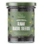 Greenfinity Hygienic Raw Sabja Basil Seeds 200 Grams (Pack Of 1) Nutrient-Rich, Pure Basil Seeds For Healthy Drinks, Smoothies, And Recipes