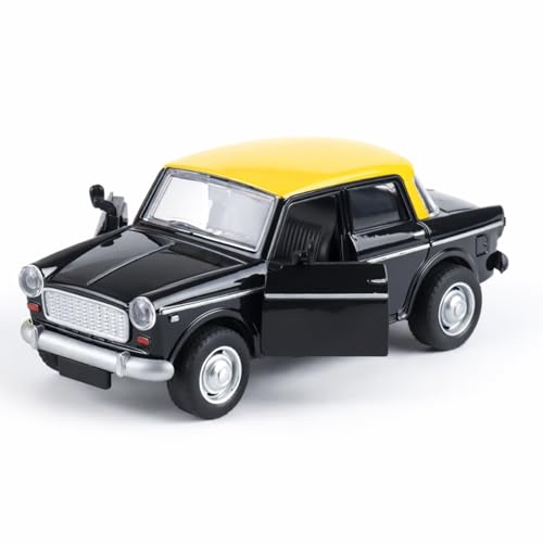 Frendo Retro Sedan Toy Car with Pull-Back Action & Openable Doors| Durable ABS Plastic Classic Car Toy for Kids (3+ Years)|Black