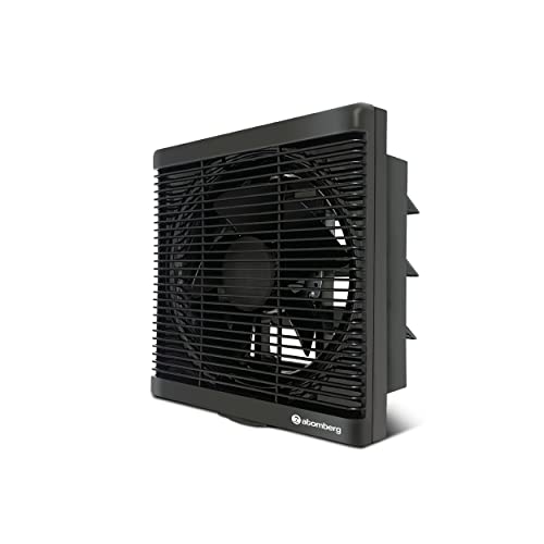 atomberg Efficio Exhaust Fan 200mm (8 Inches) | BLDC Motor | 20W| Low Noise | 1600 RPM| Ideal for Bathroom, Kitchen | Easy to Clean | Installation-Square Cut (245mm) | 2 Years Warranty | Black
