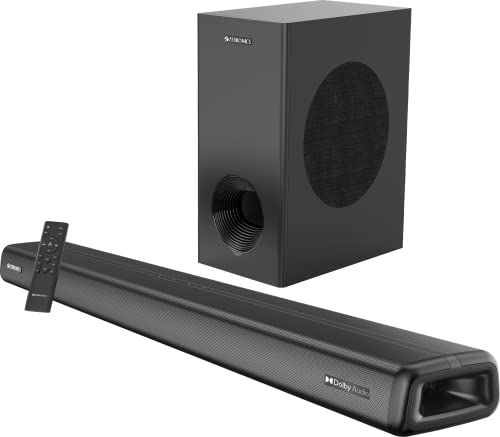 Zebronics Zeb Jukebar 9200 DWS Dolby Digital Plus Soundbar(160W) Supporting Bluetooth USB/AUX/Optical in/HDMI(ARC), Wall mountable with LED Display and Media Controls