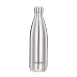 Amazon Brand – Solimo Stainless Steel Insulated 24 Hours Hot or Cold Bottle Flask, 1000 ml, Silver