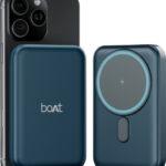 boAt 10000 mAh 22.5 W Wired & Wireless With MagSafe Power Bank(Deep Blue, Lithium Polymer, Fast Charging, Quick Charge 3.0 for Mobile)