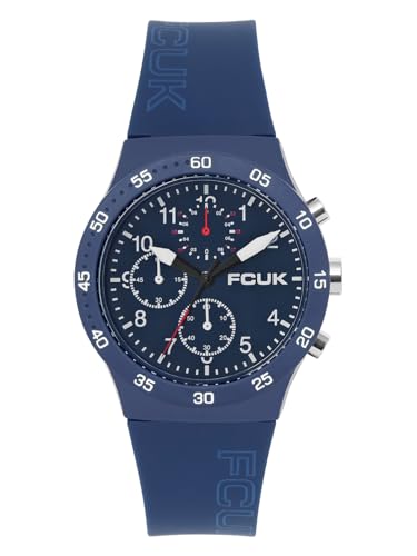 FCUK BEAT FW25 Unisex Analog Watch with Blue Case & Matt Blue Dial – FC184U