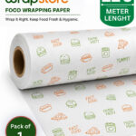 WRAPSTORE 120m Food Grade Butter Paper Roll 120m | Non-Stick Food Wrapping Paper Parchment Paper(120 m)