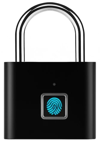 AERYS Smart Lock Fingerprint Biometric Padlock | Keyless&Password-Free Access | Stores 20 Fingerprint | Waterproof Metal Lock for Home,Office Security