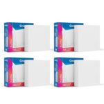 Crompton Platina Star Stylus Surface Panel 6W Square Warm White | Pack of 4 | No False Ceiling Required, Outer Dimension: 90 mm | Surface Mount | for Hall, Bedroom, Kitchen, Office, Store