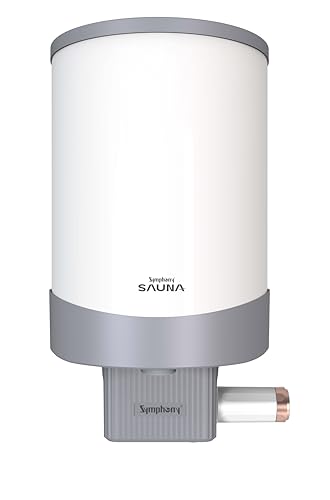 Symphony SAUNA Geyser 15 Litre BEE 5 star Rating Water Heater | Hair Fall Control Geyser | PUROPOD Filter | 2KW Heating | Glassline Tank | Free Installation
