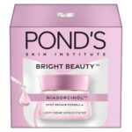 Pond’s Bright Beauty Light Cream with UV Filter | Niasorcinol | 100x Better than Vitamin C | Niacinamide | Fades Dark Spots, Brightens Skin, 50g