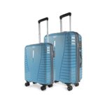 Aristocrat Airpro Set of 2 (Cabin+Medium) Trolley Bags, Teal Blue