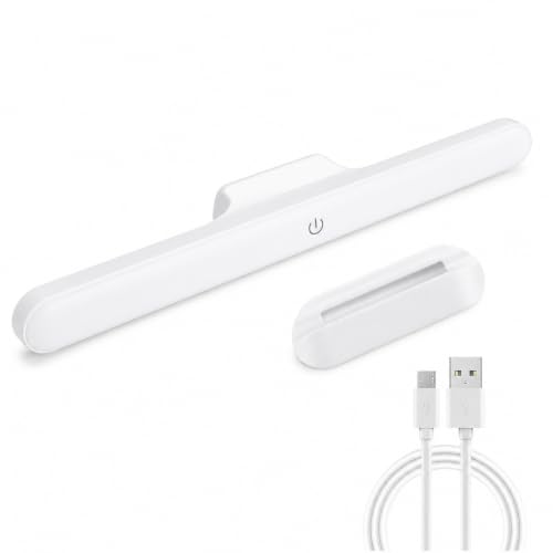 CERVELLO USB Rechargeable LED Light Bar, 30 cm Dimmable Lamp with Detachable Magnetic Base, Touch Operation and Light Modes for Makeup, Reading, Cabinets and Closets
