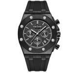 Daniel Hechter Paris Tuileries Collection Multifunctional Watch for Men with Textured Octagone Dial and Silicon Strap-DHM1005