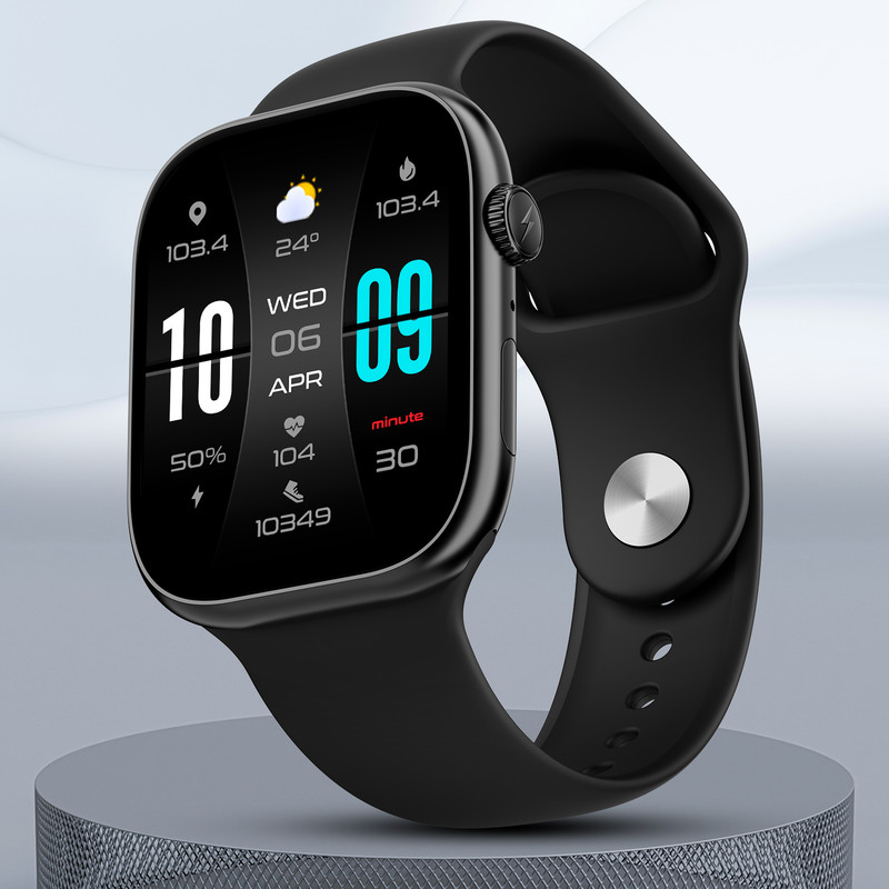 Fire-Boltt Ring X Smartwatch(Black S Strap, Free Size)