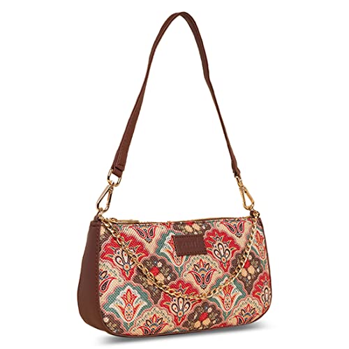 ZOUK Baguette Bag | Crossbody Bags for Women | Women’s Handbags | Stylish Sling Bag for Woman | Vegan Leather Evening Bag |Purse and Wallet