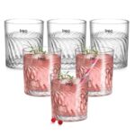 Treo by Milton Tide Juice Tumbler I Premium Glass Set of 6 for Water, Cold Drink I Perfect for Home, Restaurants and Parties. 230 ml