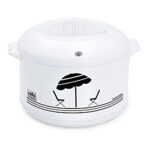 CELLO Plastic Chef Casserole (White, 2 Liter, 1 Piece Chef Casserole)