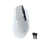 Logitech G304 Lightspeed Wireless Gaming Mouse, Hero Sensor, 12,000 DPI, Lightweight, 6 Programmable Buttons, 250h Battery Life, On-Board Memory, Compatible with PC/Mac – White