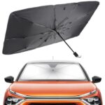 Eliane Car Sun Shade Windshield Cover – Foldable Umbrella Sun Shade for Car Front Window, Sun Protection & Heat Insulation, Carbrella, Full Cover for Most Vehicles