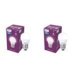 PHILIPS 2.8W LED Frosted Candle Bulb | Cool White 6500K | E27 Base | Energy Efficient Decorative LED Light | Long Life & Instant Brightness | Pack of 2