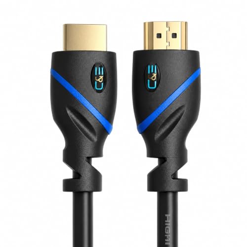 C & E 4K HDMI Cable 2 PACK 12ft 18Gbps High Speed HDMI 2.0 Braided HDMI Cord, 4K 30Hz HDR, HDCP 1080p, 2160P, Ethernet, 3D, Audio Return(ARC) Compatible for Monitor UHD TV PC PS5 PS4 Blu-ray