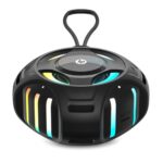 HP S305 Wireless Bluetooth Speaker (A20QDAA) | RGB LED Lights | Bluetooth 5.3 | IPX7 Waterproof | 20-Hour Playtime | Built-in Mic | USB-C Charging | Volume Control | Portable | Black (Black) (A20QDAA)