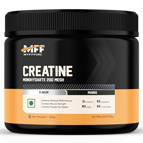 MyFitFuel Creatine Monohydrate 200 Mesh [Micronized], (100 gm) Mango