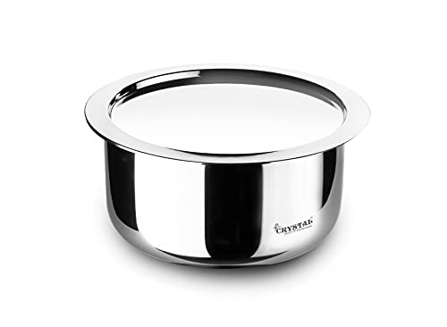 Crystal TriPro -Triply Stainless Steel Tope with Lid – 16 cm (Induction Bottom)