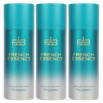 French Essence Triumph Body Spray for Men | Long Lasting Deodorant with Fresh Scent | Strong Perfume Deo for Men | 150ml Each – Pack of 3