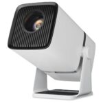 BIGASUO Yuva Go Plus, Full HD 1080p Native, Android/iOS Smart Home Projector 4k Ultra HD, Rotatable Design, Auto & 4D Keystone with Netflix, etc, WiFi 6 & BT, Screen Mirroring