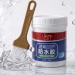 Crack Seal Glue 300g with Brush, Transparent Waterproof Sealant for Roof & Wall Cracks