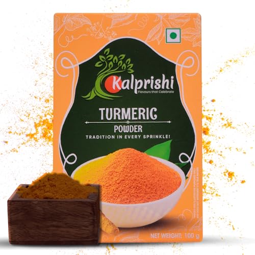 Kalprishi Premium Turmeric Powder 100g | Organic Haldi | Natural Indian Spice | Curcuma