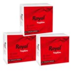 Royal Tissue Paper Napkins (210 Pulls)70 Pulls X 3 Packs | 1-Ply Soft Paper Napkins | Ideal for Snacks, Parties & Daily Use