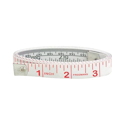 FREEMANS Double-sided Tailor Soft Measurement Tape – 1.5m/60 inches (Pack of 1)