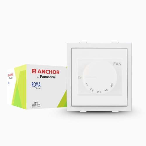 Anchor by Panasonic 100W High Speed Fan Regulator Dura EME | 5 Step Fan Regulator (21496-1)