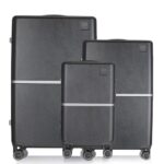 Rare Tony 3Pc Set Dark Grey Hard Trolley Bag Polycarbonate Antiscratch Travel Suitcase with 8 Silent Wheels and a Sturdy TSA Lock – Luggage for Men & Women