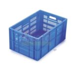 ARISTO Portable and Stackable Plastic Storage Container Box Crate 64285 SP designed for multipurpose storage Blue