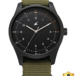 Fastrack Stunners Fastrack Stunners XI Quartz Black Dial Green Nylon/NATO Strap Analog Watch  – For Men