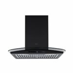 Elica 60cm 2500 Motor RPM iSMART 5 STAR Performance BLDC Kitchen Chimney with Inverter Technology and 15 Years Warranty | iSMART GLACE TRIM BF LTW 60 NERO