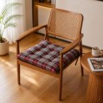 BSB HOME Chair Pad Cushion with Tie Straps, Thick Tufted Seat Cushion for Dining, Office & Wooden Chairs, Soft Comfortable Chair Seat Pad with Durable Stitching,16 x 16 Inches(41 x 41 cm)-Crimson Red