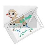 Portronics Ruffpad One Transparent Multicolor LCD Writing Pad with 8.5 inch Writing Area, India’s first notepad to save and share your child’s first creatives via Ruffpad app on your Smartphone(White)