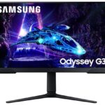 Samsung Odyssey G3 Gaming Monitor 27 Inch (68.5 cm), FHD 1920 X 1080, VA Panel, 180Hz, 1ms(MPRT), Freesync, DP, HDMI, Headphone, Height, Tilt, Pivot Adjust Stand, Bezel-Less (LS27DG302EWXXL, Black)