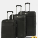 Teakwood Leathers Unisex Textured Trolley Bag (Small-Medium-Large,) Cabin & Check-in Set 8 Wheels – 30 inch