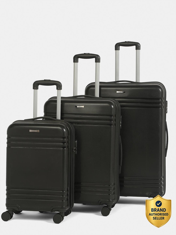 Teakwood Leathers Unisex Textured Trolley Bag (Small-Medium-Large,) Cabin & Check-in Set 8 Wheels – 30 inch