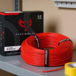 AKIA KABLES 2.5 sq/mm PVC Insulated CCA Copper Wire, Single Core Industrial Wiring Cable 2.5 sq/mm Red 90 m Wire(Red)